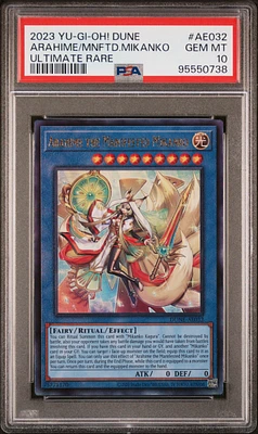 2023 Yu-gi-oh! Asian-english Duelist Nexus Ae032 Arahime The Manifested Mikanko Ultimate Rare PSA 10