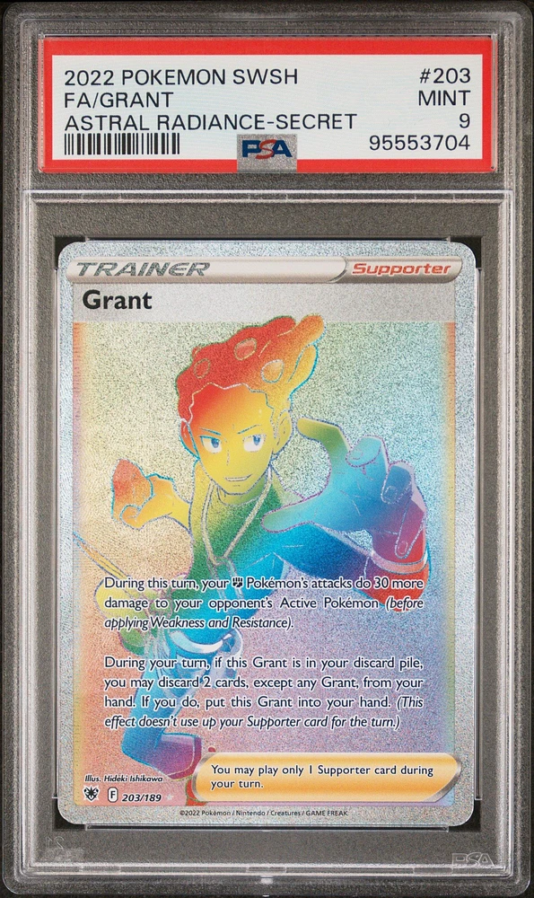 2022 Pokemon Sword & Shield Astral Radiance 203 Full Art/grant Secret PSA 9