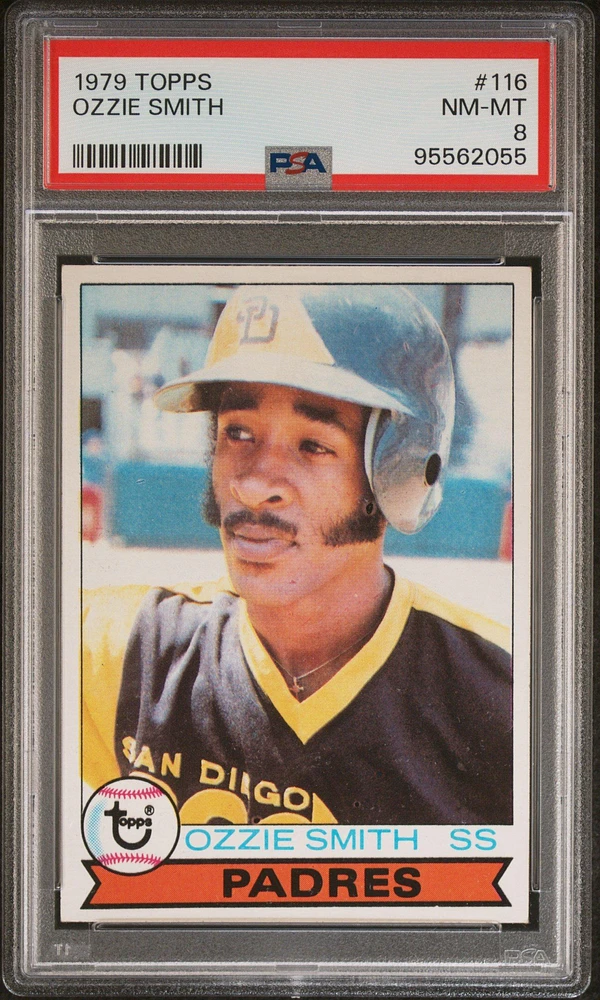 1979 Topps 116 Ozzie Smith PSA 8