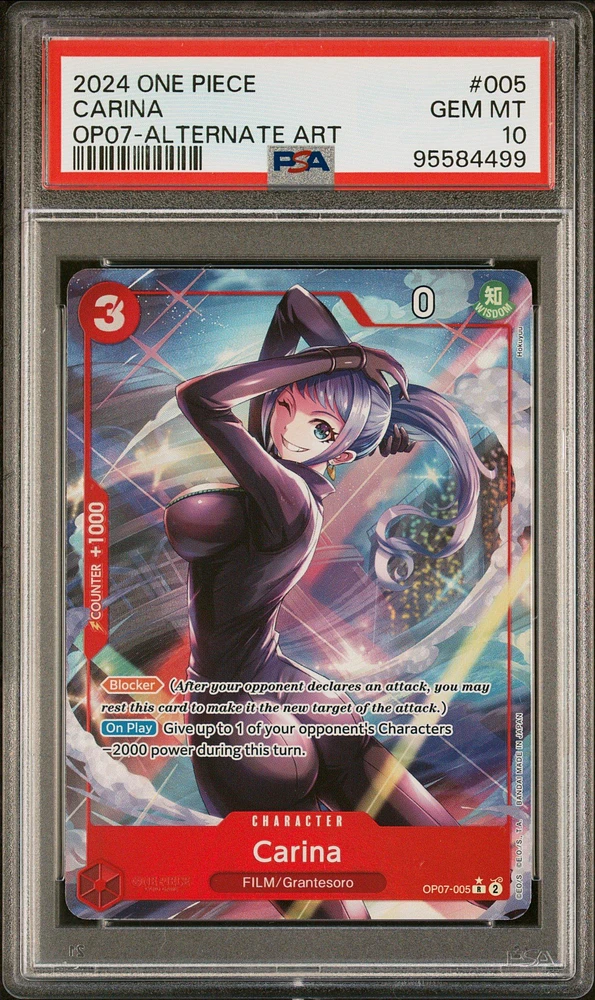 2024 One Piece 500 Years In The Future 005 Carina Alternate Art PSA 10