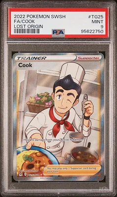 2022 Pokemon Sword & Shield Lost Origin Tg25 Full Art/cook PSA 9