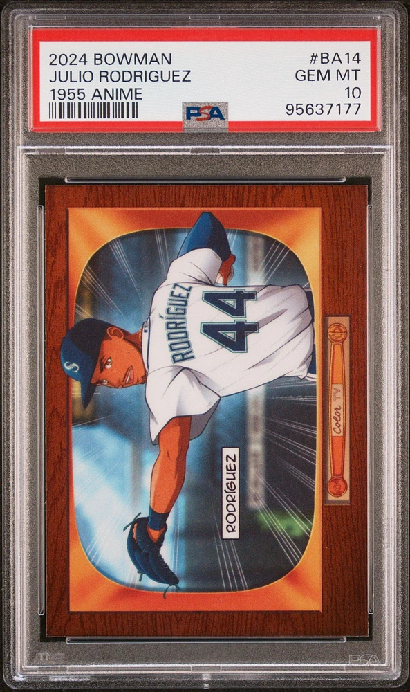 2024 Bowman 1955 Bowman Anime Ba14 Julio Rodriguez PSA 10