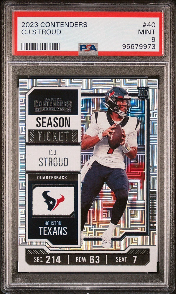 2023 Panini Contenders 40 Cj Stroud PSA