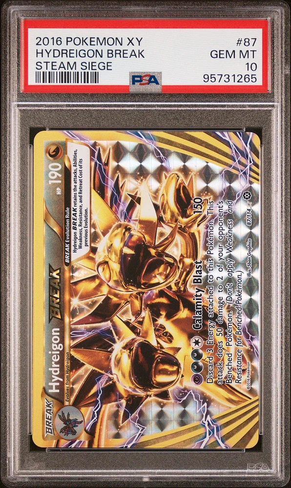 2016 Pokemon Xy Steam Siege 87 Hydreigon Break PSA 10