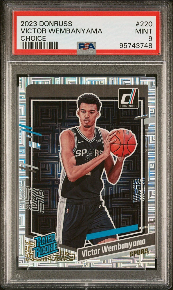 2023 Panini Donruss 220 Victor Wembanyama Choice PSA 9