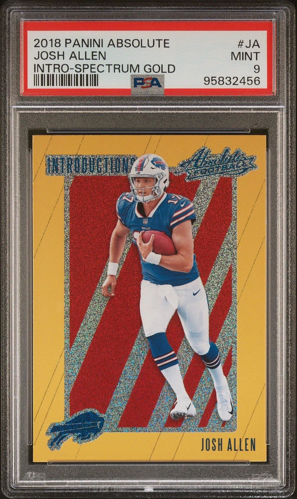2018 Panini Absolute Introductions Ja Josh Allen Spectrum Gold PSA 9