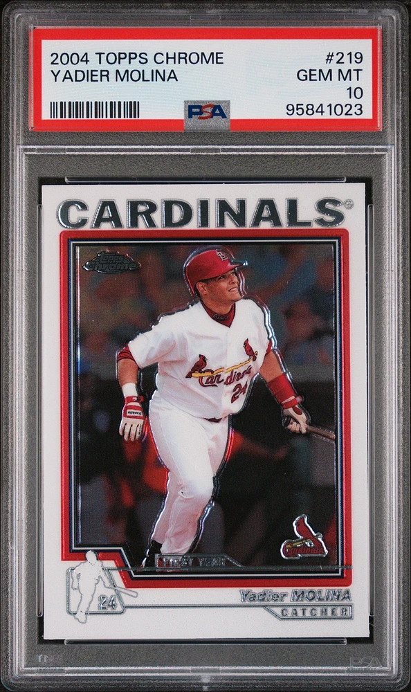 2004 Topps Chrome 219 Yadier Molina PSA 10