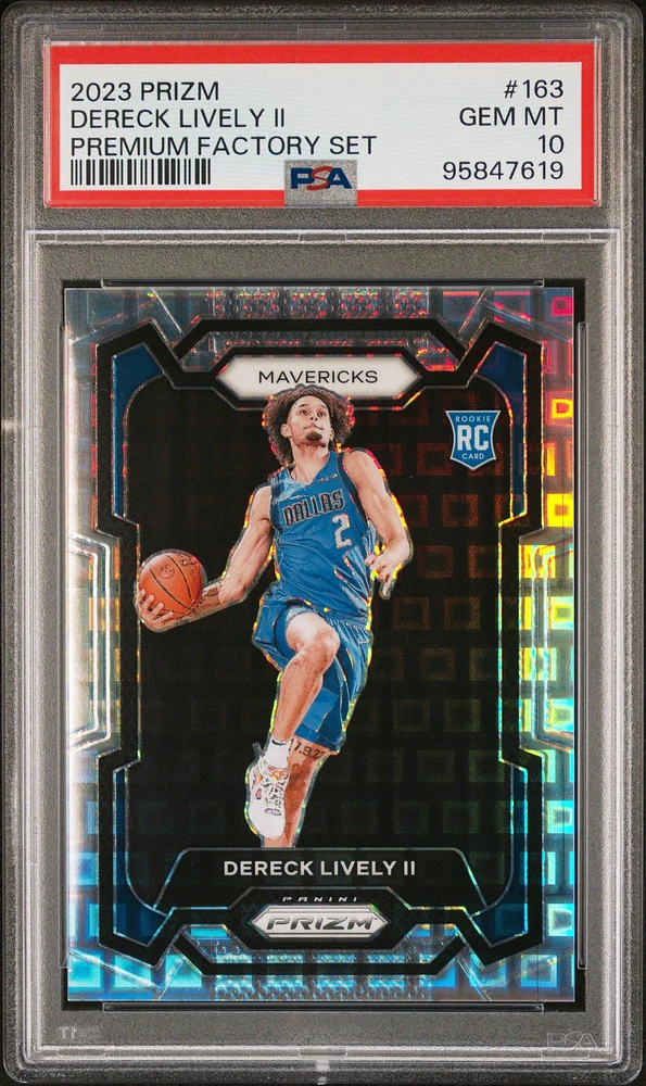 2023 Panini Prizm 163 Dereck Lively Ii Premium Factory Set PSA 10