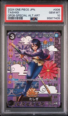 2024 One Piece Japanese Two Legends 006 Tashigi Special Alternate Art PSA 10