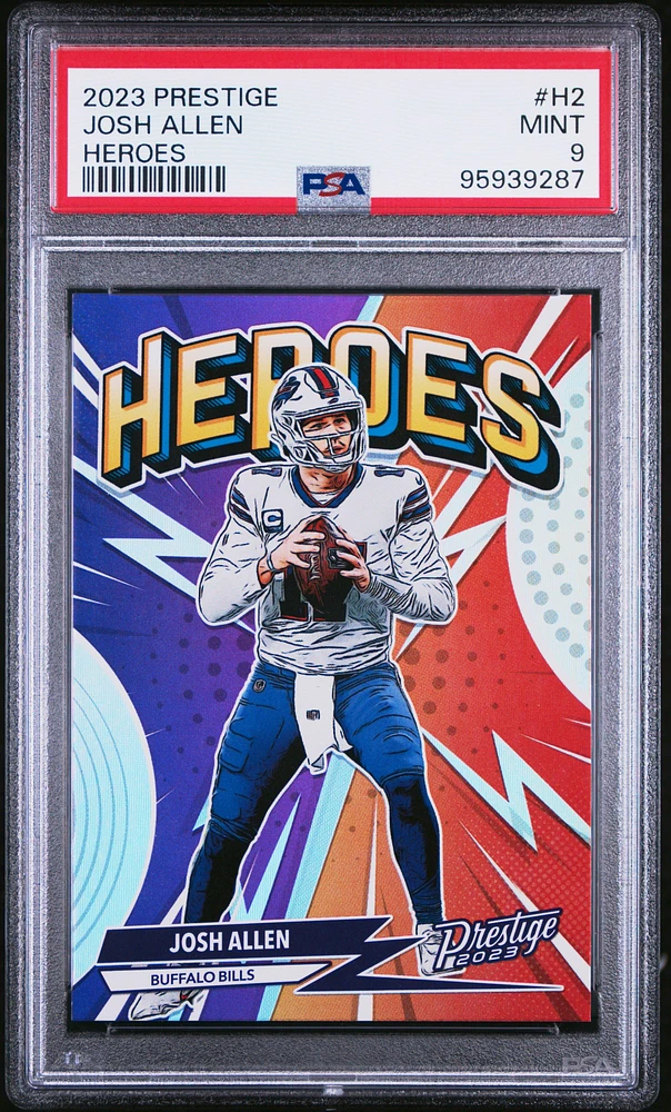 2023 Panini Prestige Heroes H2 Josh Allen PSA 9