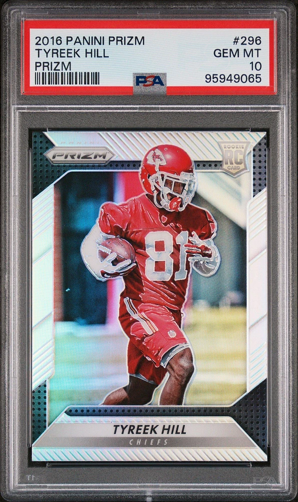 2016 Panini Prizm 296 Tyreek Hill Prizm PSA 10