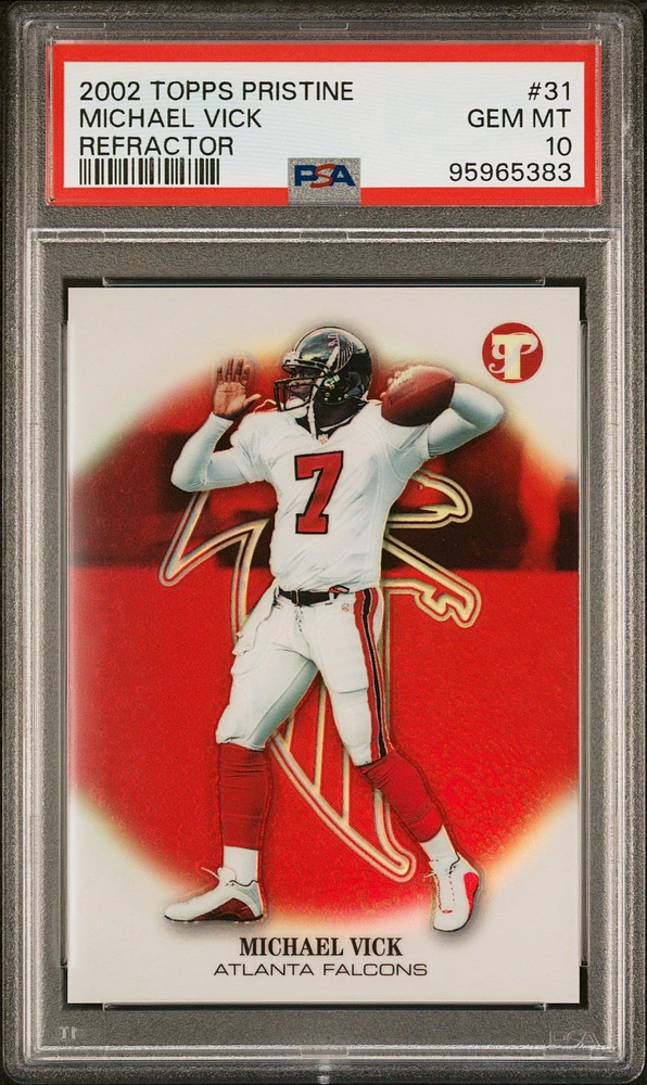 2002 Topps Pristine 31 Michael Vick Refractor PSA 10
