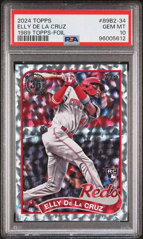 2024 Topps 1989 Topps Baseball 89b2-34 Elly De La Cruz Series 2-foil PSA 10