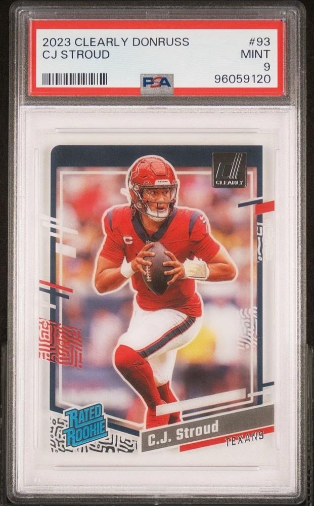 2023 Panini Clearly Donruss 93 Cj Stroud PSA 9