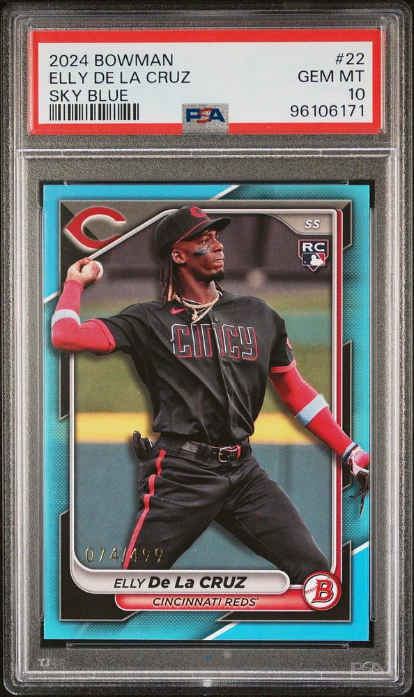 2024 Bowman 22 Elly De La Cruz Sky Blue PSA 10