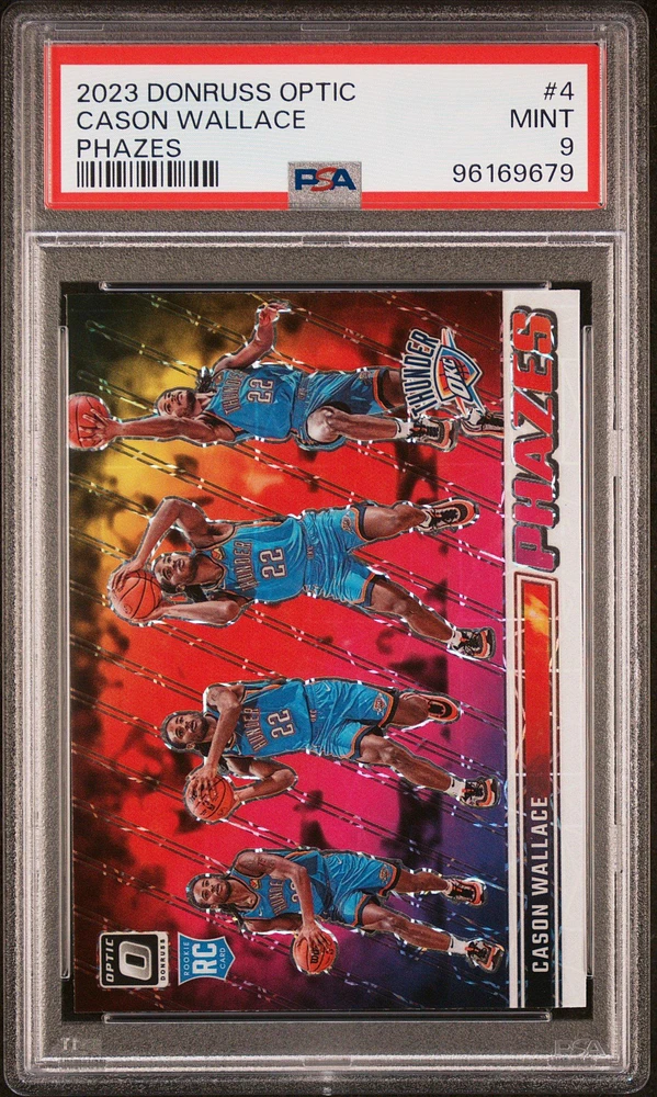 2023 Panini Donruss Optic Phazes 4 Cason Wallace PSA 9