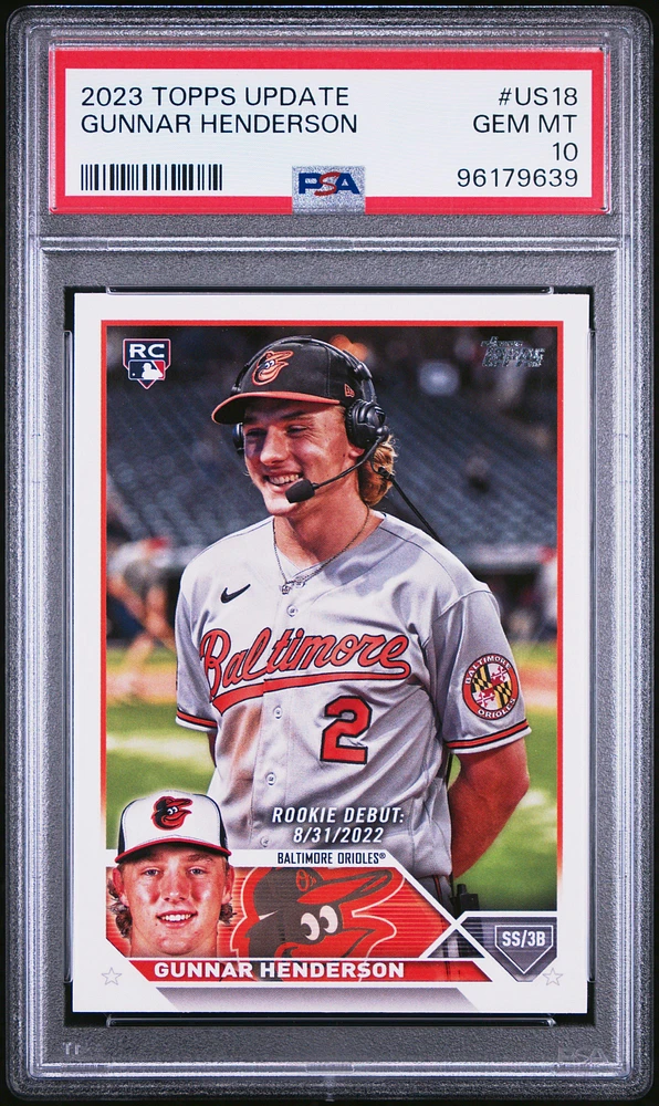 2023 Topps Update Us18 Gunnar Henderson PSA 10