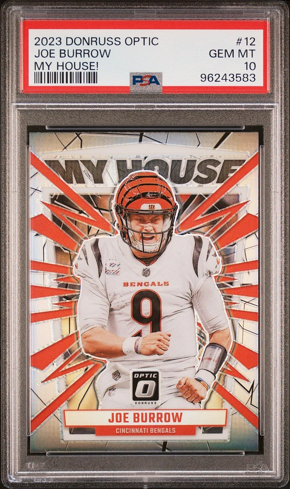 2023 Panini Donruss Optic My House! 12 Joe Burrow PSA 10