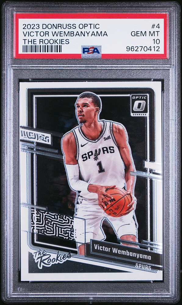 2023 Panini Donruss Optic The Rookies 4 Victor Wembanyama PSA 10