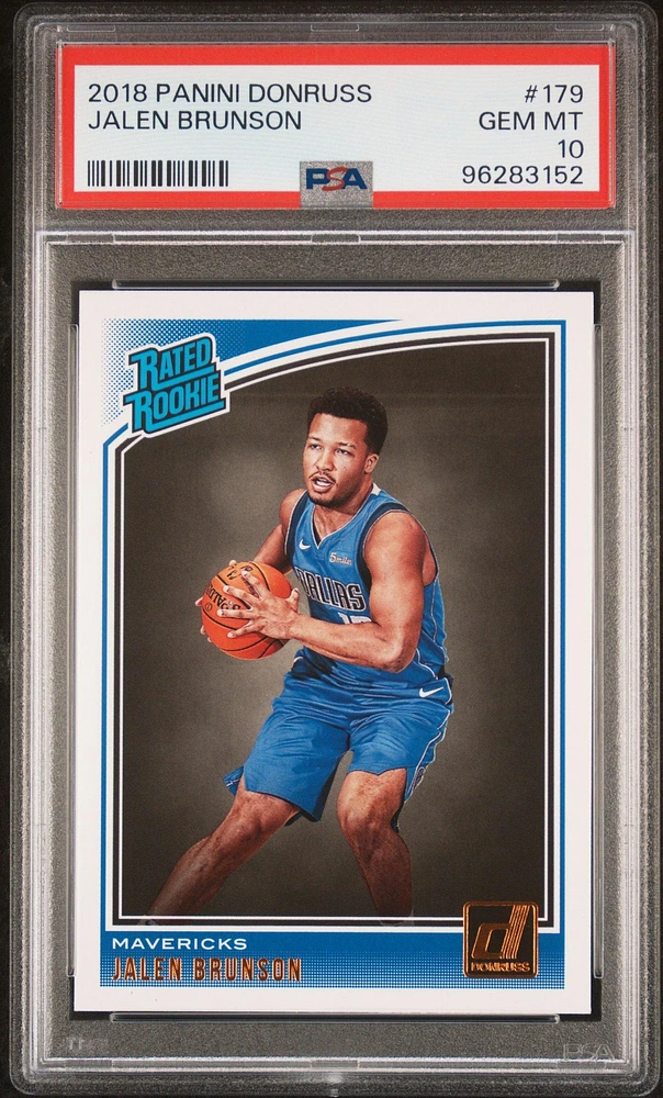 2018 Panini Donruss 179 Jalen Brunson PSA 10