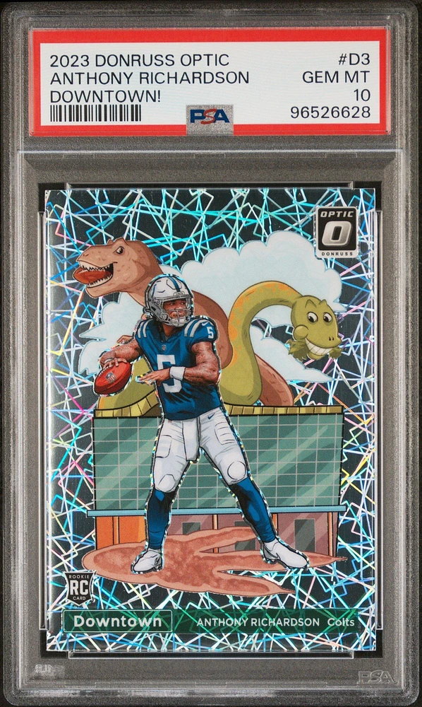 2023 Panini Donruss Optic Downtown! D3 Anthony Richardson PSA 10