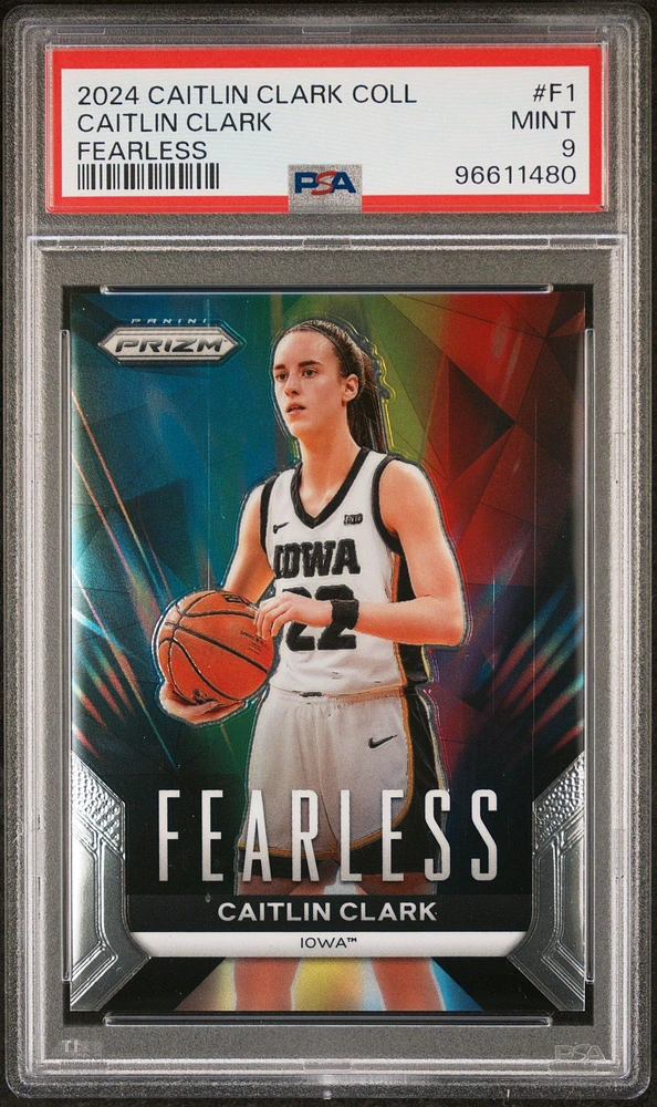 2024 Panini Caitlin Clark Collection Fearless F1 Caitlin Clark PSA