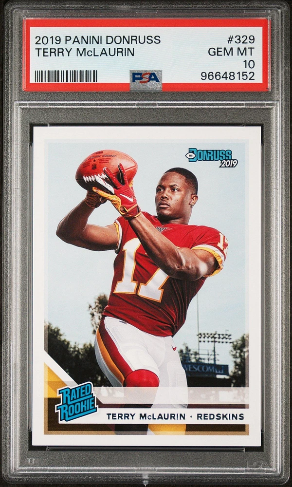 2019 Panini Donruss 329 Terry Mclaurin PSA 10