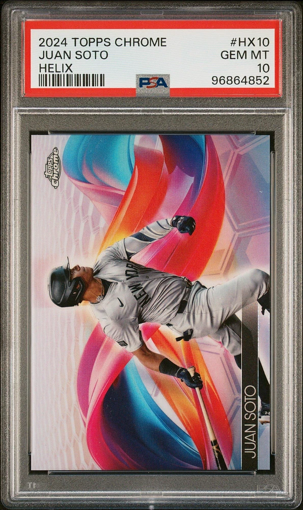 2024 Topps Chrome Helix Hx10 Juan Soto PSA 10