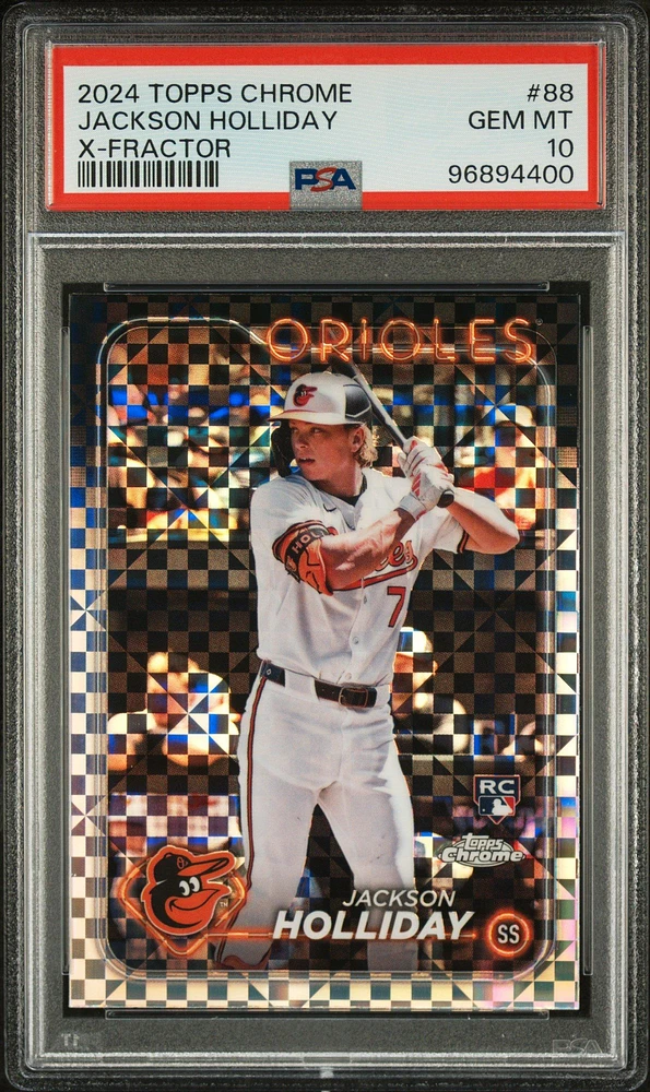 2024 Topps Chrome 88 Jackson Holliday X-fractor PSA 10