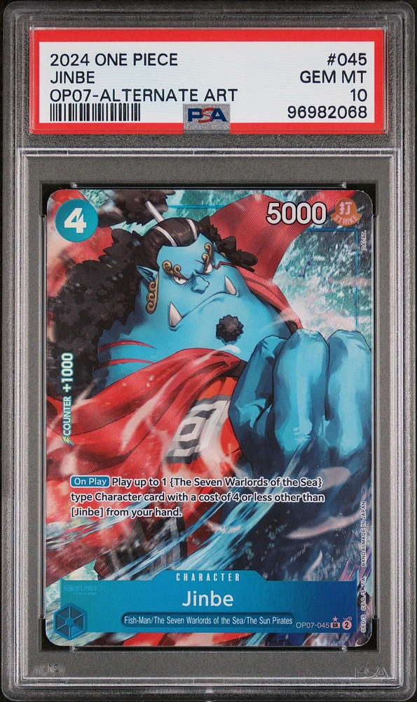 2024 One Piece 500 Years In The Future 045 Jinbe Alternate Art PSA 10