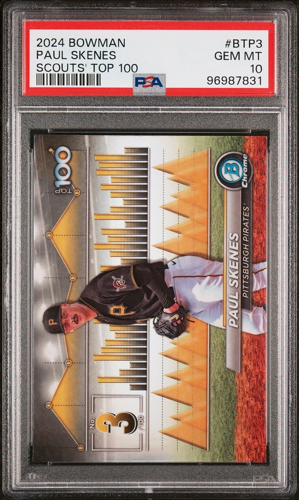 2024 Bowman Bowman Scouts' Top 100 Btp3 Paul Skenes PSA 10