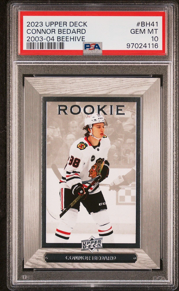 2023 Upper Deck Extended Series 2003-04 Beehive Bh41 Connor Bedard PSA 10