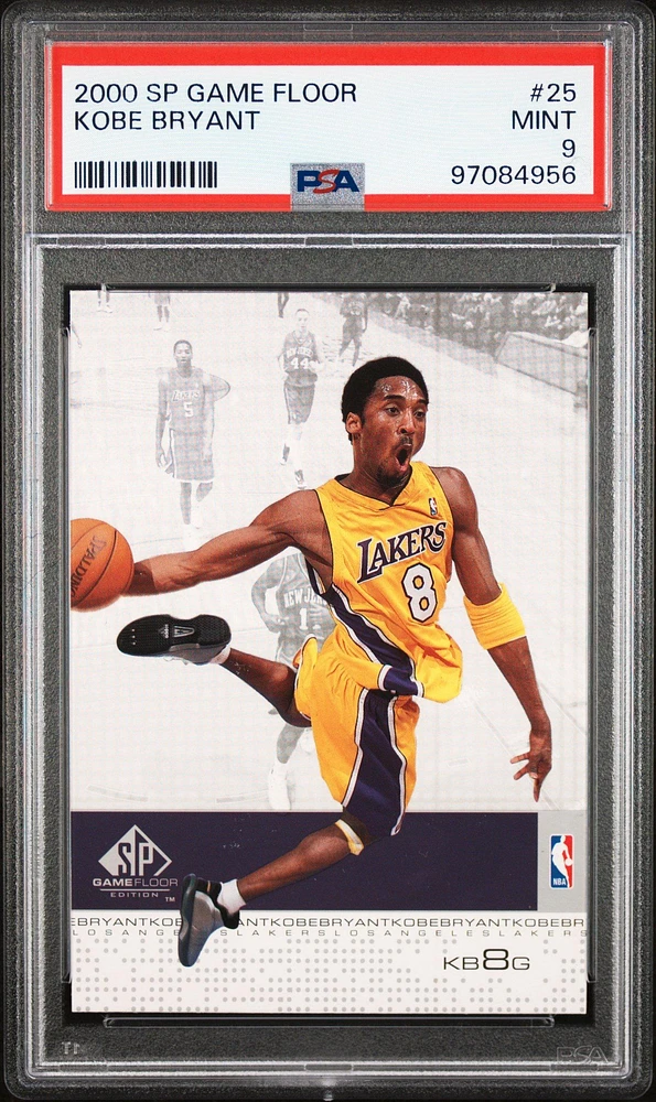 2000 Sp Game Floor 25 Kobe Bryant PSA 9