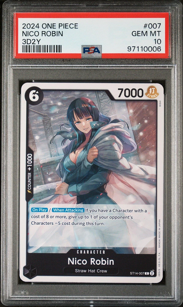 2024 One Piece Starter Deck-3d2y 007 Nico Robin PSA 10
