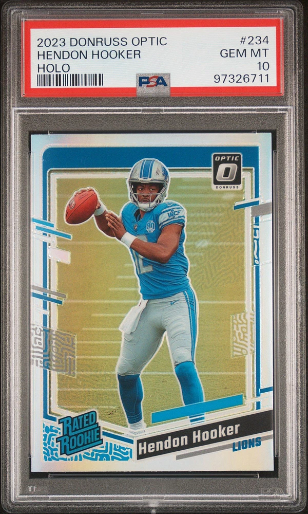 2023 Panini Donruss Optic 234 Hendon Hooker Holo PSA 10