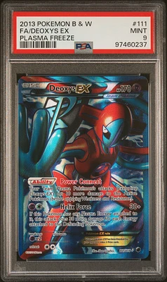 2013 Pokemon Black & White Plasma Freeze 111 Full Art/deoxys Ex PSA 9