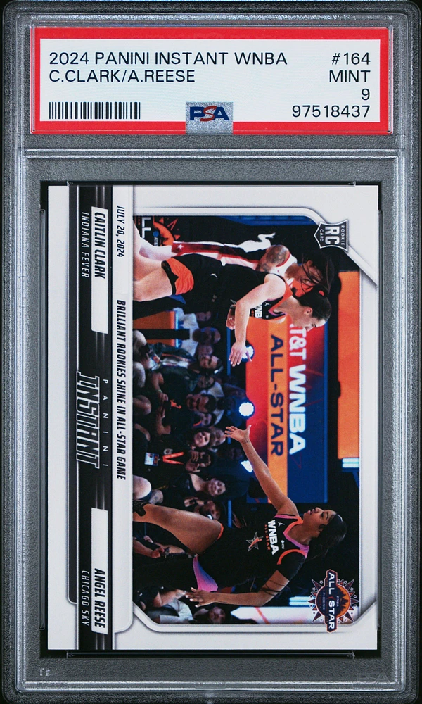 2024 Panini Instant Wnba 164 Caitlin Clark/angel Reese PSA 9