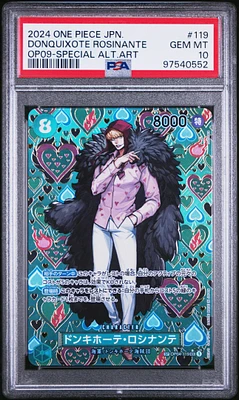 2024 One Piece Japanese Emperors In The New World 119 Donquixote Rosinante Special Alternate Art PSA 10