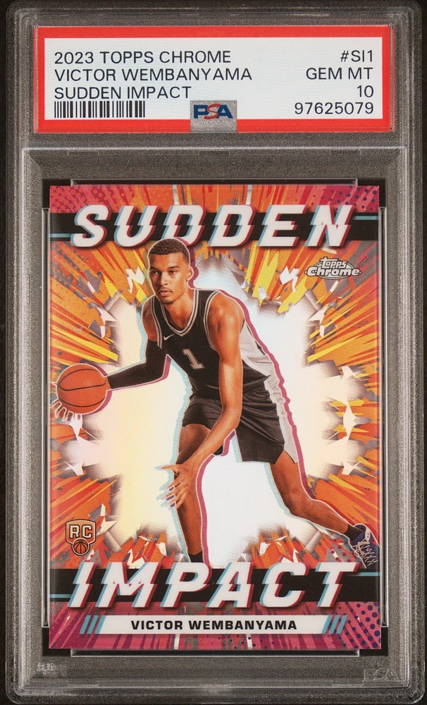 2023 Topps Chrome Sudden Impact Si1 Victor Wembanyama PSA 10