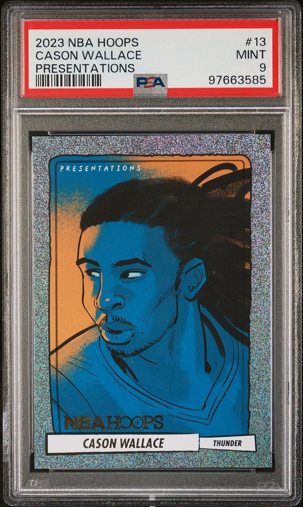 2023 Panini Nba Hoops Presentations 13 Cason Wallace PSA 9