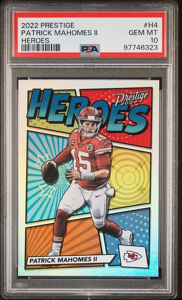 2022 Panini Prestige Heroes H4 Patrick Mahomes Ii PSA 10
