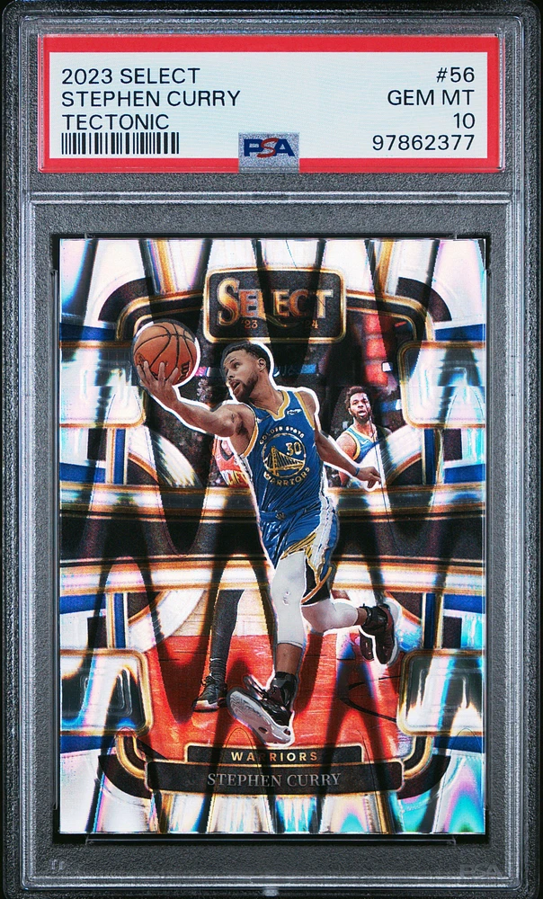 2023 Panini Select 56 Stephen Curry Tectonic PSA 10