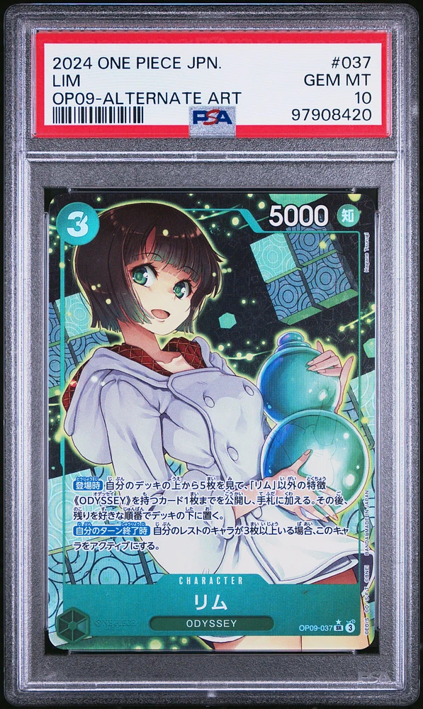 2024 One Piece Japanese Emperors In The New World 037 Lim Alternate Art PSA 10