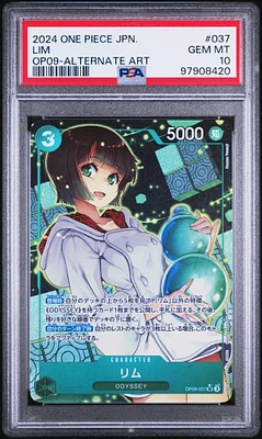 2024 One Piece Japanese Emperors In The New World 037 Lim Alternate Art PSA 10