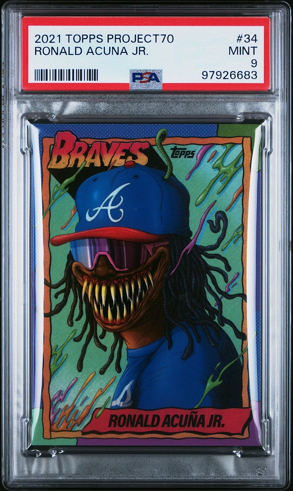 2021 Topps Project70 34 Ronald Acuna Jr. PSA 9