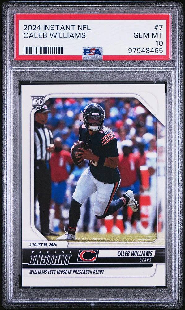 2024 Panini Instant Nfl 7 Caleb Williams PSA 10