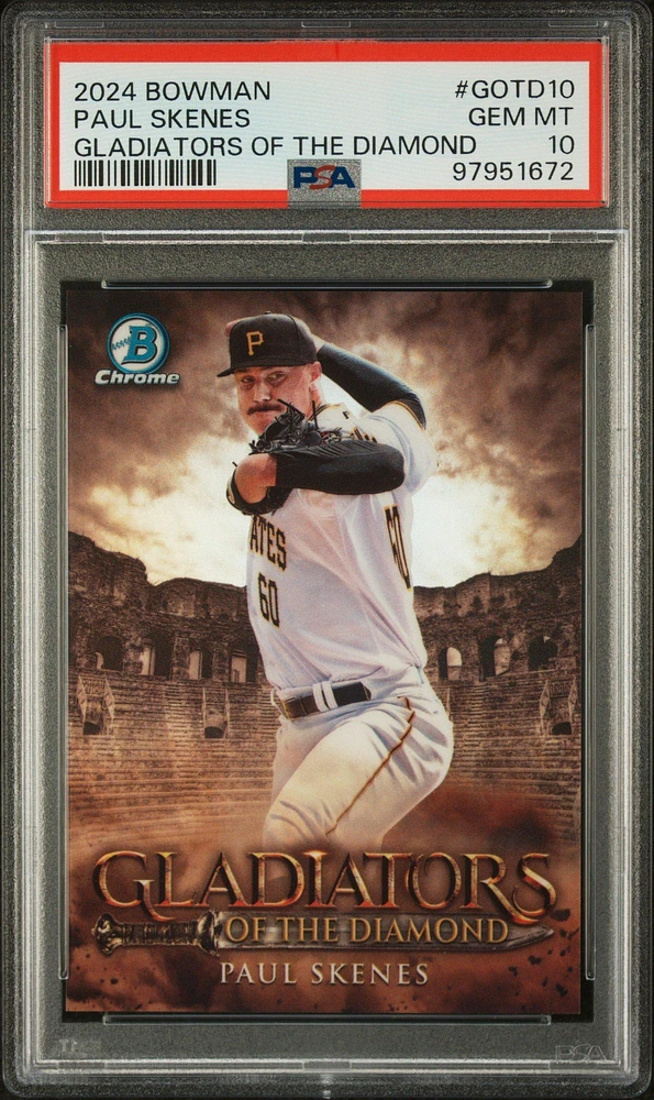 2024 Bowman Gladiators Of The Diamond Gotd10 Paul Skenes PSA 10