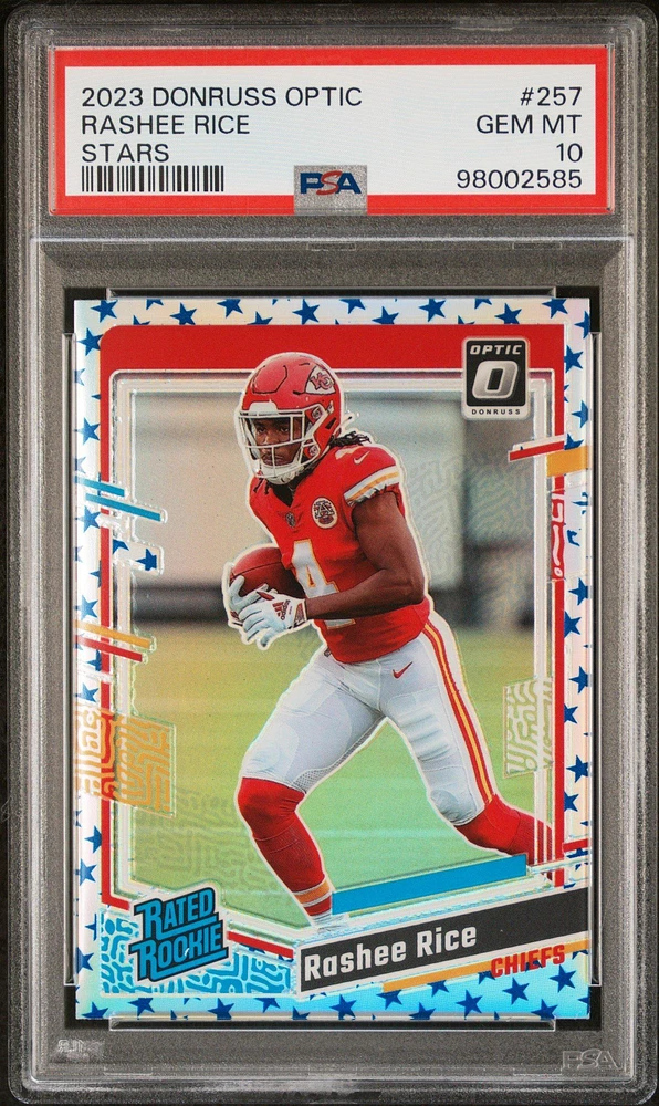 2023 Panini Donruss Optic 257 Rashee Rice Stars PSA 10