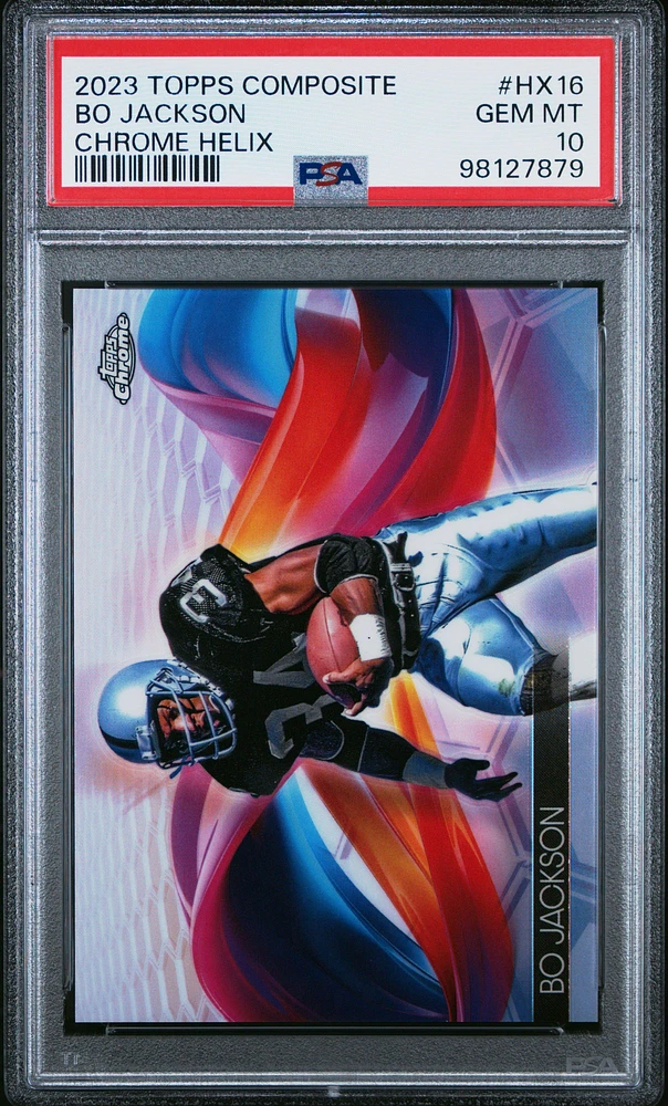 2023 Topps Composite Topps Chrome Helix Hx16 Bo Jackson PSA 10