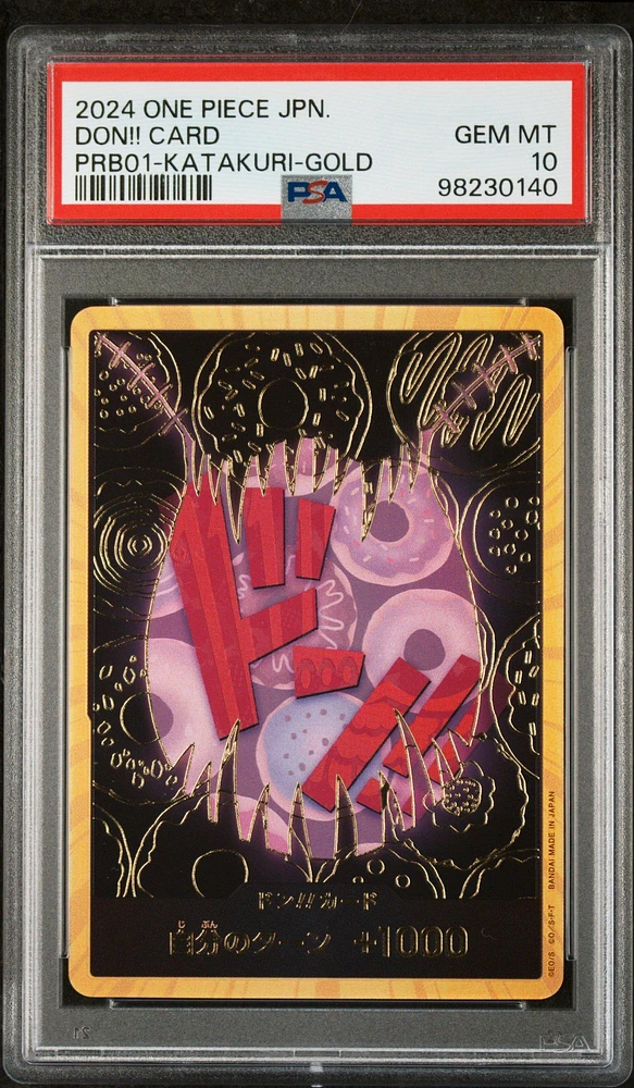 2024 One Piece Japanese Premium Booster -one Piece Card The Best- Don!! Card Charlotte Katakuri-gold PSA 10